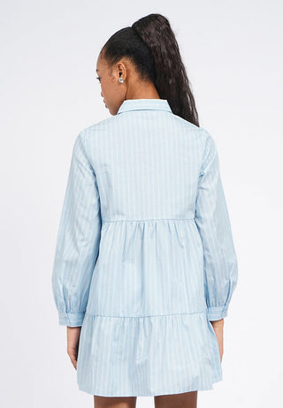 Long Sleeve Tiered Shirt Dress