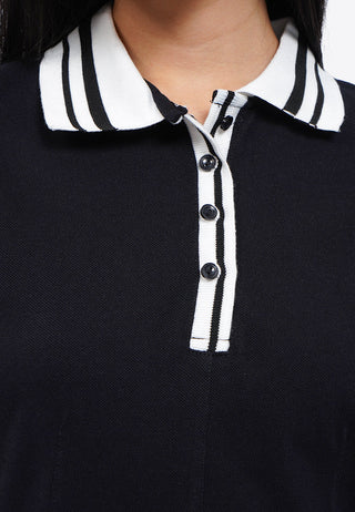 Contrast Rib Mini Dress