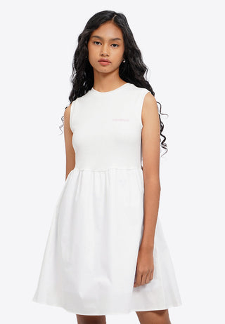 Contrast Sleeveless Mini Dress