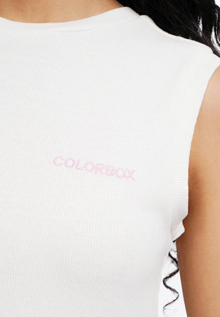 Contrast Sleeveless Mini Dress