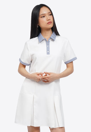 Contrast Rib Mini Dress