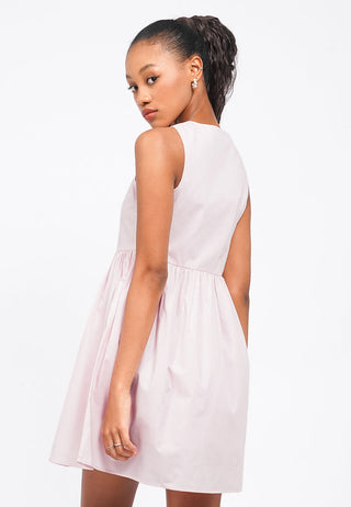 Tied Front Sleeveless Mini Dress