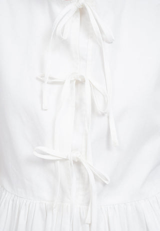 Tied Front Sleeveless Mini Dress