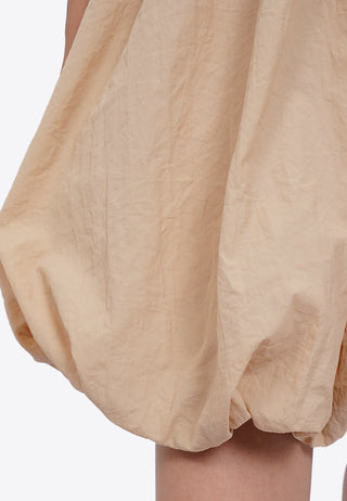 Short Sleeve Balloon Mini Dress