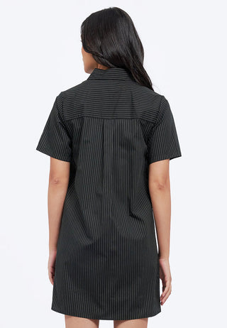 Mini Shirt Dress with Gored Hem