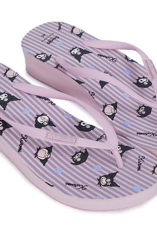Kuromi Flip Flop Soft Pink
