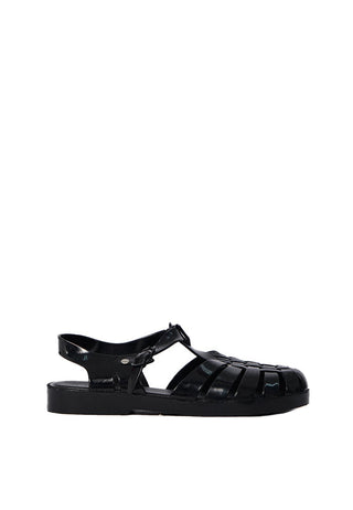 Black Jelly Sandals
