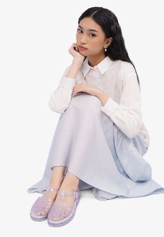 White Jelly Sandals – COLORBOX - Indonesia
