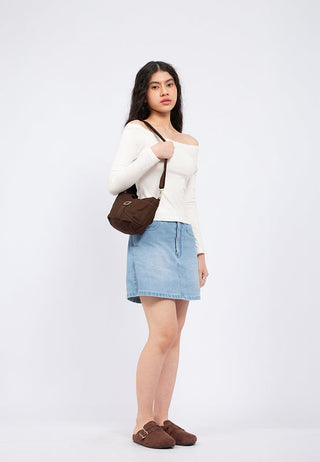 Brown Suede Buckle Sandals