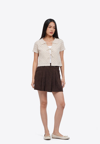 Off White Ballerina Flats