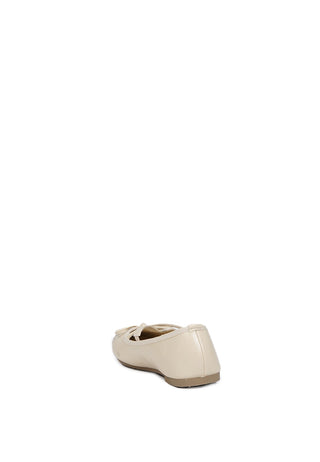 Beige Flat Shoes