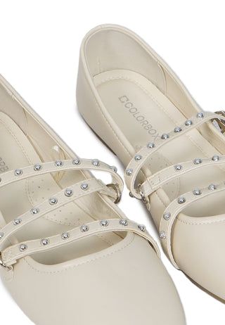 Off White Flat Shoes