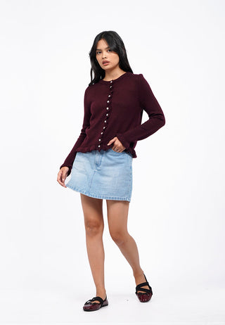 Cherry Red Strap Ballet Flats