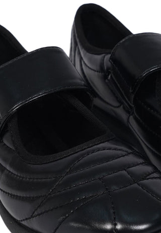 Black Strap Sneakers