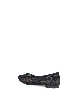 Black Lace Flats