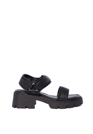 Black High Platform Sandals