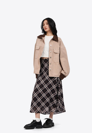 Contrast Details Denim Jacket