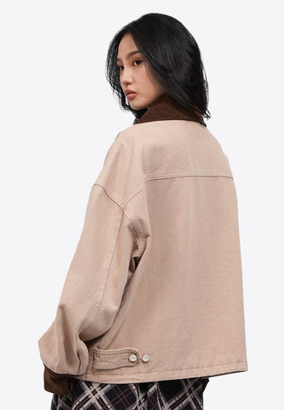 Contrast Details Denim Jacket