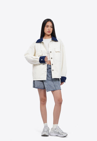 Contrast Details Denim Jacket