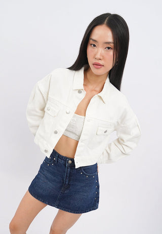 Oversized Crop Denim Jacket