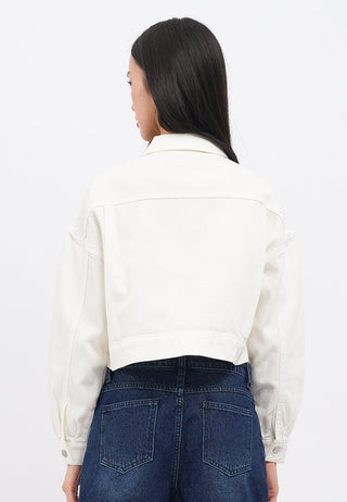 Oversized Crop Denim Jacket