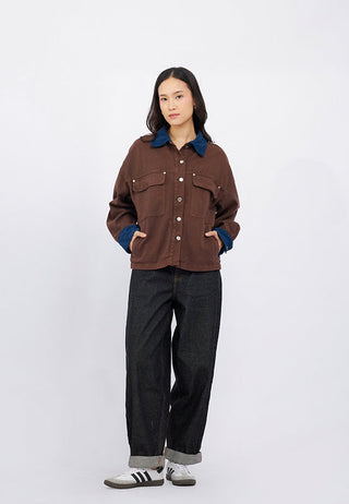 Contrast Detail Denim Jacket