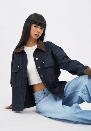 Contrast Details Denim Jacket