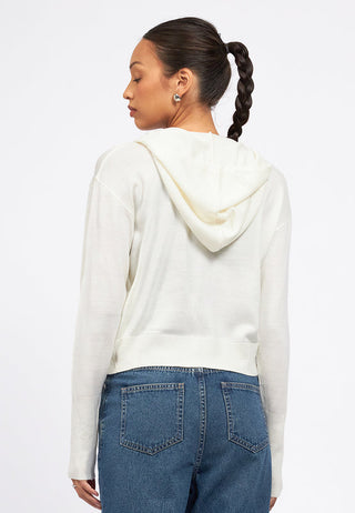 Long Sleeves Zip Up Knit Jacket