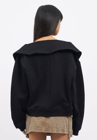 Two Way Zip Up Oversized Jacket