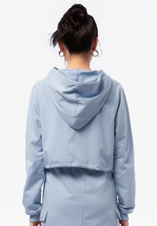 Zip Up Drawstring Crop Jacket