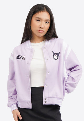 Kuromi Long Sleeve Varsity Jacket