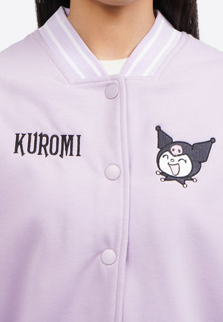 Kuromi Long Sleeve Varsity Jacket