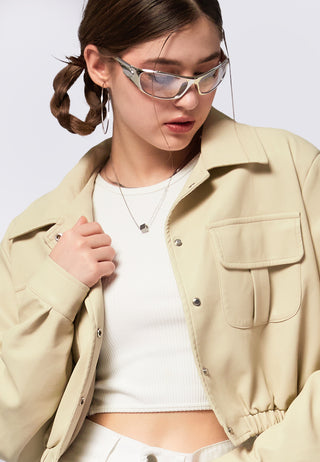 Oversized Crop Jacket