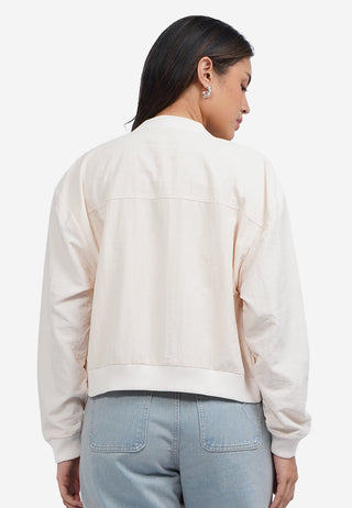 Parachute Crop Bomber Jacket