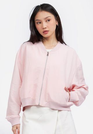 Parachute Crop Bomber Jacket