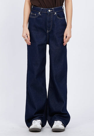 High Waist Flared Denim Pants