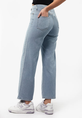 Basic Wide Leg Denim Pants