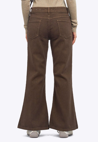 Regular Fit Flare Denim Pants