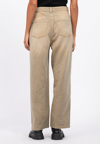 High Waist Straight Denim Pants