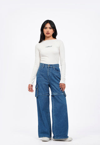 Detachable Denim Pants