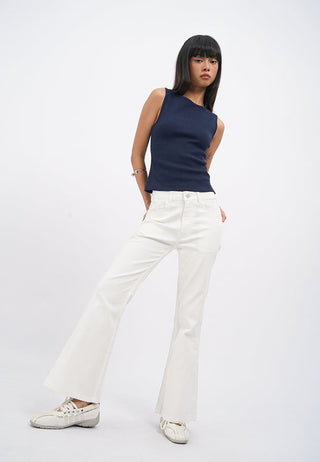 Fit and Flare Denim Pants