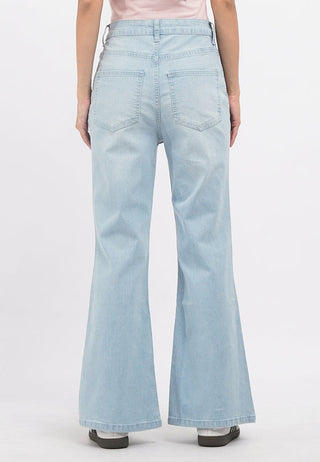 Fit and Flare Denim Pants