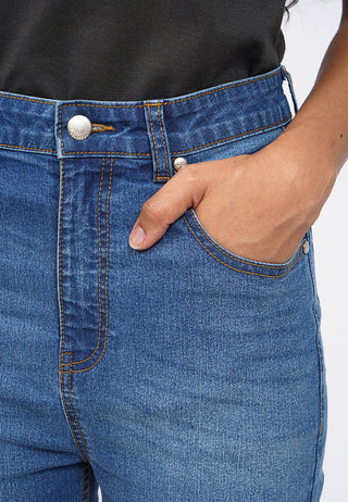 Regular Fit Flare Denim Pants