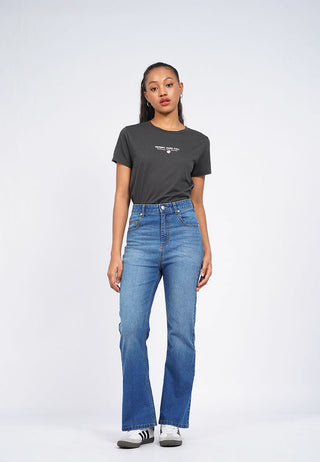 Regular Fit Flare Denim Pants
