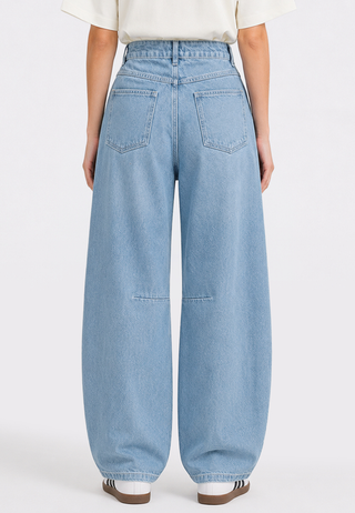 Basic Barrel Denim Pants