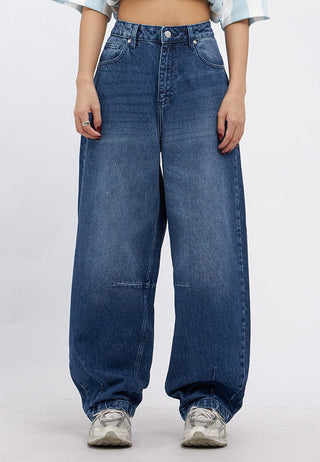 Basic Barrel Denim Pants