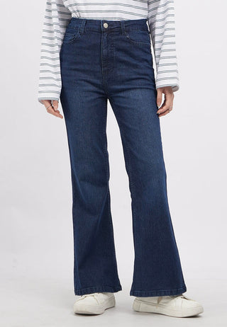 Fit and Flare Denim Pants