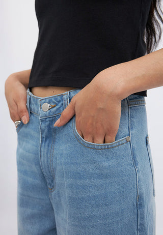 Basic Barrel Denim Pants