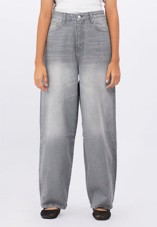 Basic Barrel Denim Pants