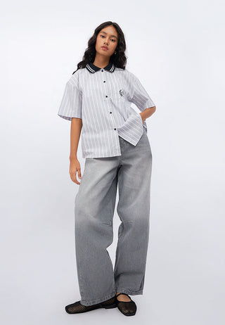 Basic Barrel Denim Pants